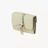 Small Alphabet tri-fold in grained leather