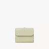 Small Alphabet tri-fold in grained leather