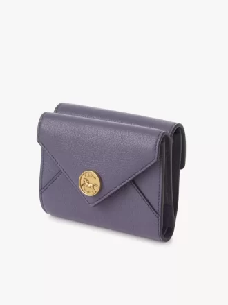 Small Envelope tri-fold in grained leather