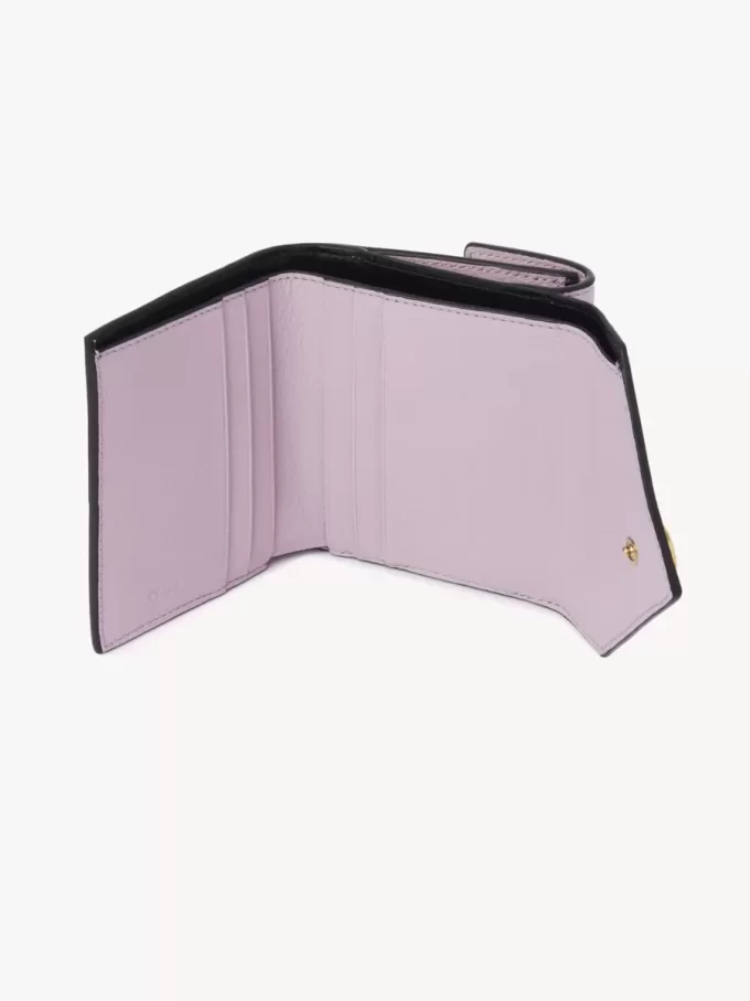 Small Envelope tri-fold in grained leather