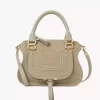 Small Marcie bag in raffia-effect fibers