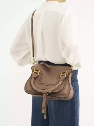 Small Marcie bag in shiny leather