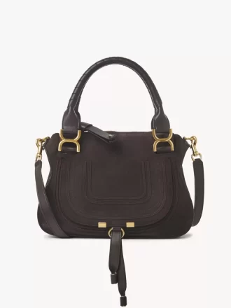Small Marcie bag in suede leather