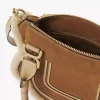 Small Marcie bag in suede leather & shearling