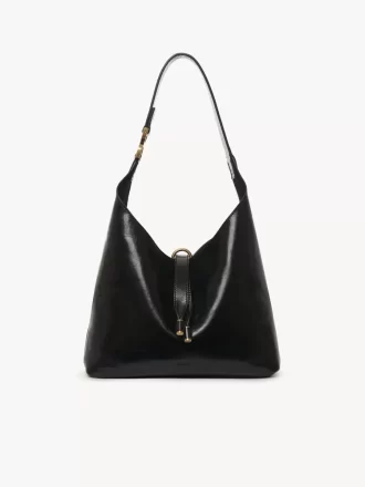 Small Marcie hobo bag in shiny leather