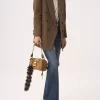 Small Paddington chain bag in grained leather