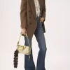 Small Paddington chain bag in grained leather