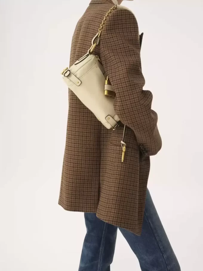 Small Paddington chain bag in grained leather