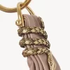 Small Snake Bracelet Hobo bag in grained leather