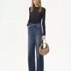 Small Snake Bracelet Hobo bag in grained leather