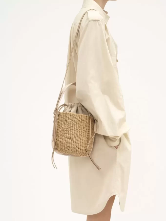 Small Woody basket in natural fibers Small Woody basket in natural fibers