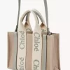 Small Woody tote bag in linen