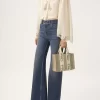 Small Woody tote bag in linen