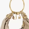 Sphere Dice bracelet charm in brass