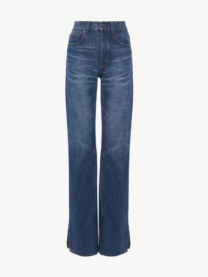 Straight jeans in denim
