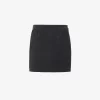 Straight mini skirt in a wool-mix jacquard
