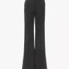 Tailored bootcut pants in wool
