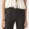 Tailored bootcut pants in wool