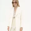 Tailored jacket in cotton-mix jacquard