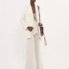 Tailored jacket in cotton-mix jacquard