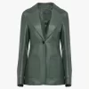 Tailored jacket in leather