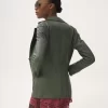 Tailored jacket in leather