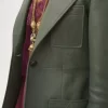 Tailored jacket in leather