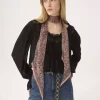 The Chloé Paisley bandeau scarf in silk charmeuse