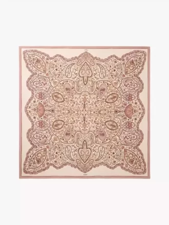 The Chloé Paisley square scarf in silk twill The Chloé Paisley square scarf in silk twill