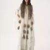 The Treasure Tails scarf in shearling