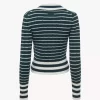 V-neck fitted sweater in a merino wool knit V-neck fitted sweater in a merino wool knit