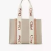 Woody tote bag in linen Woody tote bag in linen