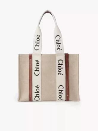 Woody tote bag in linen