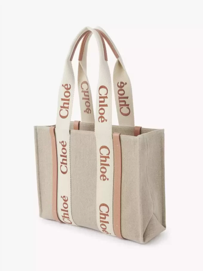 Woody tote bag in linen Woody tote bag in linen