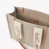 Woody tote bag in linen Woody tote bag in linen